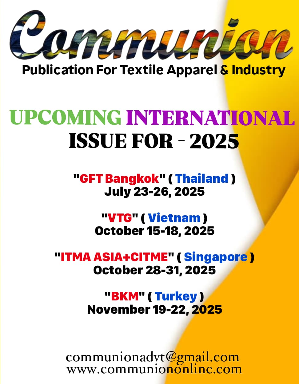 upcoming international issue for 2025